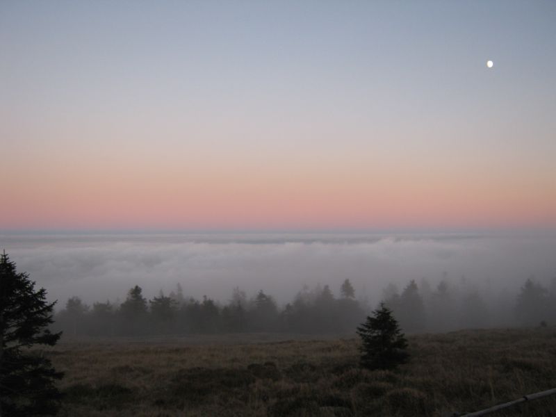 2009-10-29 Brocken (10) sun just set near summit